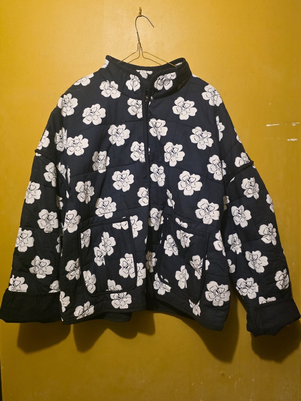 Free People Chloe  Floral Padded Jacket